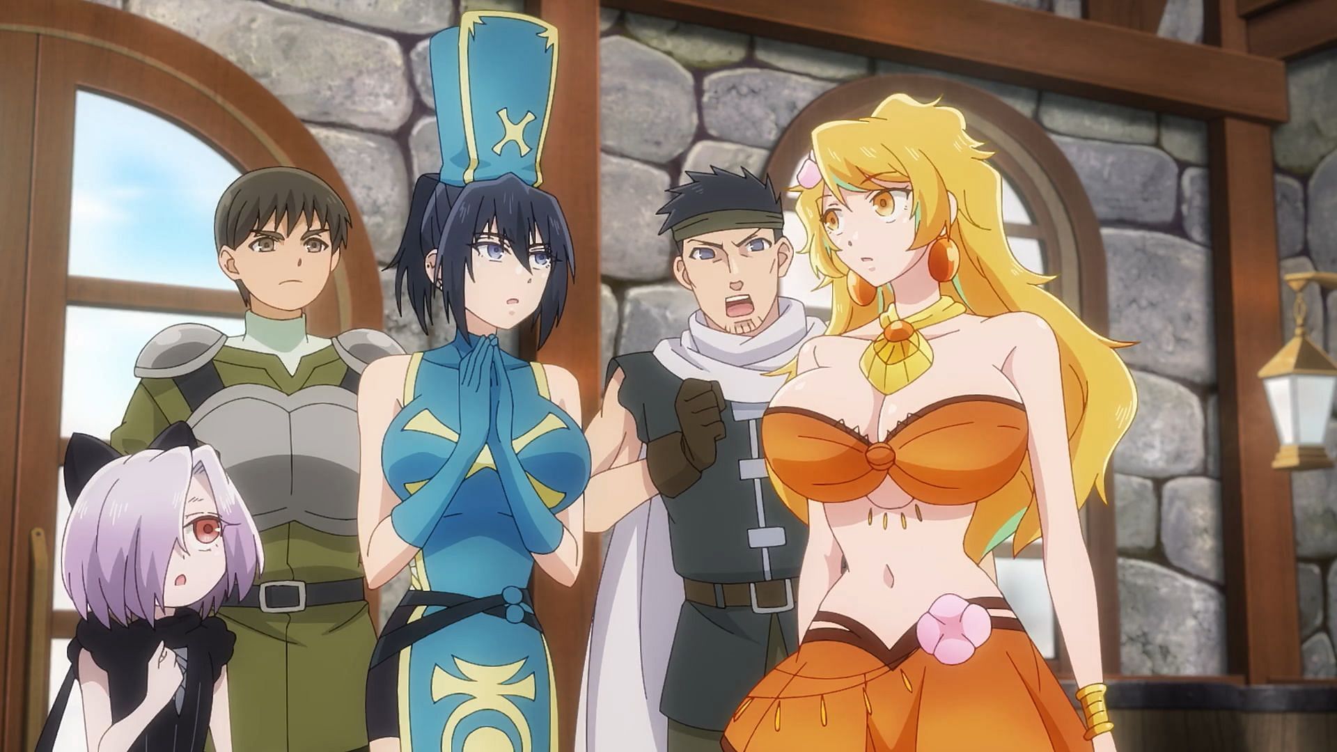 Still from The Shy Hero and the Assassin Princesses episode 1 (Image via Studio Connect)